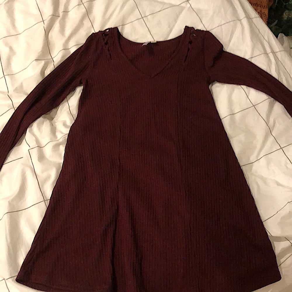 Burgundy Alya Dress